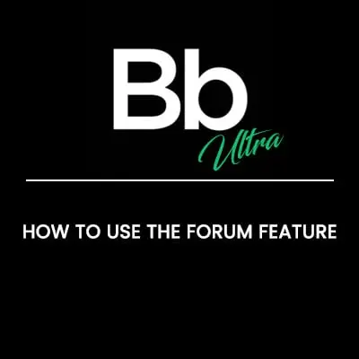 How to Use the Forum Feature