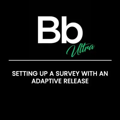 Setting Up a Survey with an Adaptive Release